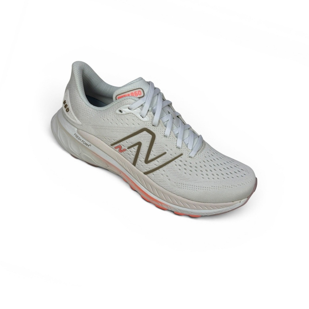 New Balance Fresh Foam X 860v13 Running Shoes Womens 10.5 White Gold Grapefruit